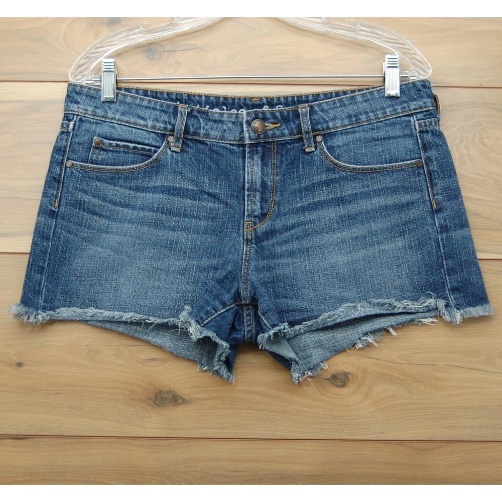 Articles of Society Denim Shorts Womens 29 Blue Short Parker Raw Hem Frayed